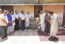 श्री रामलीला समिति गढ़ा में सभागार का भूमिपूजन।